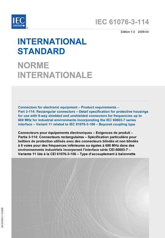 Cover IEC 61076-3-114:2009